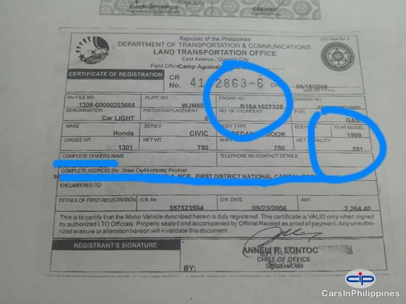 Honda Civic Manual 1999 in Philippines